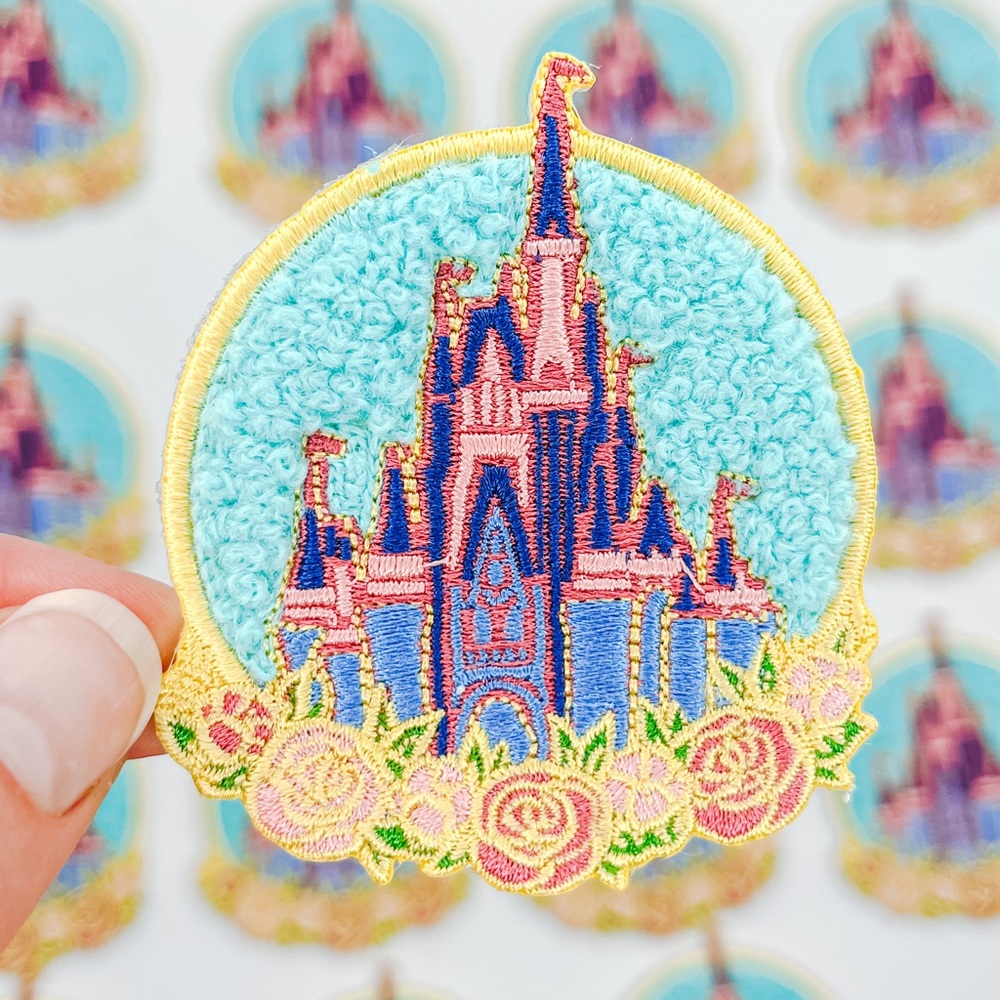 Disney world castle chenille patch